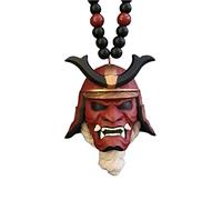 Hosuho Japonés Oni Samurai Casco Espejo Retrovisor Colgante Ornamento Decoración Auto Colgante Para Interior Coche Accesorios