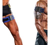 Hosuho Paquete de 2 bandas de ejercicio de fitness, bandas de entrenamiento muscular, levantamiento de pesas, músculos, restricción de flujo sanguíneo, bandas elásticas