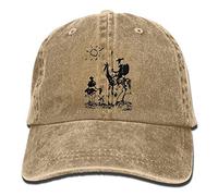 Hoswee Hombres Mujer Gorra Beisbol,Snapback Sombreros Picasso Don Quixote Plain Adjustable Cowboy Cap Denim Hat for Women and Men
