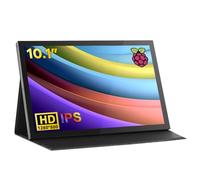 Hosyond - Monitor LCD IPS de 10.1 Pulgadas con Pantalla táctil IPS de 1280 x 800, Pantalla HDMI portátil, Altavoces Integrados con Funda para Raspberry Pi 5/Pi 4/3B+ Xbox PS4 Windows