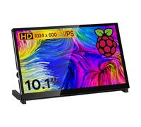 Hosyond Pantalla táctil capacitiva IPS LCD de 10.1 pulgadas, pantalla HDMI, monitor portátil 1024 x 600, altavoces duales integrados para Raspberry Pi 4 3 2 Zero B+ Modelo B Xbox PS4 Windows 7/8/10