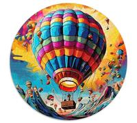 Hot Air Balloon 1000 Pieces Science Fiction Jigsaw Puzzles For Adults Challenging Game Stress Relieving Entertainment Cultivate The Spirit of Teamwork For Adults Gifts 1000pcs (67.5x67.5cm)