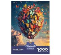 Hot Air Balloon Puzzles Imposible,desafío para Adultos Entretenimiento Creativo 1000 Piezas Obra De Arte De Juego De para Adultos Y Niños A Partir De 12 Años 38x26cm/1000pcs