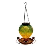 Hot Air Balloon Solar Bird Feeder Outdoor Garden Decor