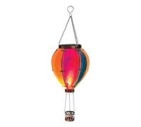 Hot Air Balloon Solar Lantern Hanging Solar Lantern Outdoor Garden Decor Solar Hanging Lights with Flickering Flame Light Decorative Outdoor Lamp Flickering Flame Led Lights (Gradient)