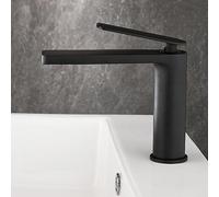 Hot and Cold Antique Copper Basin Faucet Bathroom countertop Hot and Cold Faucet, Low Black Model