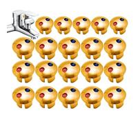 Hot And Cold Water Faucet Indicator - 20 Pcs Universal Tap Markers | Hot & Cold Water Temperature Labels For Kitchen Bathroom Sink Faucets Replacement Buttons | Easy Install PP Faucet Indicator Set