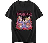 Hot Anime Funnyt Tamaki Suou Print T-Tshirts Camisetas y Tops Harajuku Ouran High School Host Club Women Men Cotton Anime Clothe Casual T Tshirts Camisetas y Tops Black(Small)