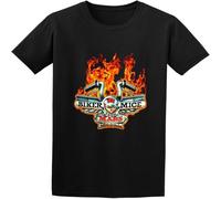 Hot Biker Mice from Mars Cartoon Mens 100% Cotton Short Sleeve Tshirt Black 3XL