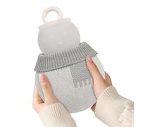Hot Bottle - Botella de agua de silicona, 320 ml Leak-Proof Snowman | Cute Hand Warmer para relajación, Travel And Winter Cold Weather, Christmas Daily Use With Cover