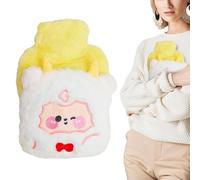 Hot Bottle | Paquete de calentamiento de manos y pies con de felpa | Almohadilla térmica para botella de agua - para período menstrual, abdomen, cuello, pierna, cama, sofá, guardería, lugar de