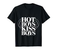 Hot Boys Kiss Boys Orgullo Queer LGBTQ - Camiseta