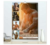 Hot Builders - Hard at Work (High Quality Premium Wall Calendar 2026 DIN A2 portrait),CALVENDO 12 Month Wall Calendar: Muscular builders showcase ... and sensuality for fans of fit male physiques