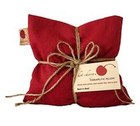 HOT CHERRY pit pillow Denim SQUARE Therapy GIFT