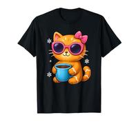 Hot Chocolate Cat Kawaii Chibi Cocoa Kitty Camiseta
