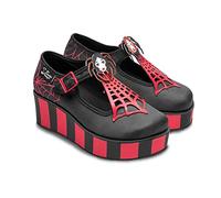 Hot Chocolate Design Chocolaticas Funky Canvas Mary Jane - Zapatos Planos para Mujer, Spidora, 39 EU