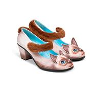 Hot Chocolate Design Chocolaticas Mid Heels Mary Jane - Zapatos de tacón para Mujer, Gato siamés, 39 EU