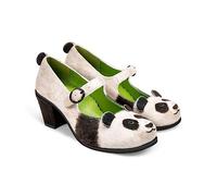 Hot Chocolate Design Chocolaticas Mid Heels Mary Jane - Zapatos de tacón para Mujer, Panda, 39 EU
