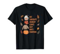 Hot Chocolate Fall Vibes Cozy Autumn Season Camiseta