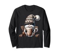 Hot Chocolate GNOME Dad For Cocoa Lover and Sweater Weather Manga Larga