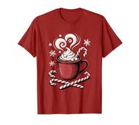 Hot Cocoa Cozy Christmas Candy Cane Lover Hot Chocolate Camiseta