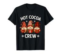 Hot Cocoa Crew Christmas Gnomes Funny Matching Family Xmas Camiseta