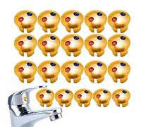 Hot Cold Indicator - 20PCS Faucet Handle Index Buttons | Replacement Faucet Parts for Kitchen, Bathroom, Hot/Colds Water Signs, Hots or Cold Labels, Reliable Faucets Knob Accessories
