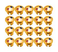 Hot/Cold Indicator - 20PCS Faucet Tap Markers | Universal Sink Temperature Labels, Kitchen Bathroom Replacement Caps, Clear Hot Cold Reminder, PP, Easy Installation