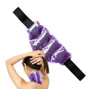 Hot Cold Neck Wrap - 16 * 33cm Gel Ice Pack | Flexible Reusable Neck Cooling Heating Pad | Flannel PVC Necks Compress For Sports Recovery, Muscle Relaxation, Gym Workout