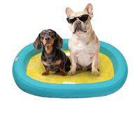 Hot Days Puppy Swimming Raft, Dogs Floating Mat, 38,58 x 26,77 x 4,33 pulgadas, ligero y fácil de transportar, Leak Proof Outdoor Water Play Accessory for Garden, Río, Lake Activity