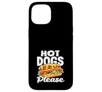 Hot Dog Lover Hot Dogs Please, diseño divertido Carcasa para iPhone 15