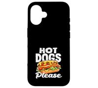 Hot Dog Lover Hot Dogs Please, diseño divertido Carcasa para iPhone 16