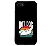 Hot Dog Lover Retro Puesta de sol Gráfico Divertido Hot Dog Carcasa para iPhone SE (2020) / 7 / 8