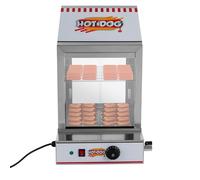 Hot Dog Maker, 1200 W Electric Hot Dog Steamer Edelstahl 5L Commerzieller Wärmeeschrank Hotdogs,Brötchenwärmer Imbiss Stand Gerät,86-230°F für Kantinen,Convenience Stores,Fast Food Restaurants