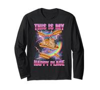 Hot Dog Meme Cat My Happy Place Bootleg Glizzy Hot Dog Manga Larga