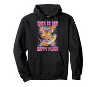 Hot Dog Meme Cat My Happy Place Bootleg Glizzy Hot Dog Sudadera con Capucha