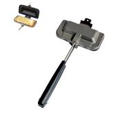 Hot Dog Pocket Maker, Double-Sided Sandwich Baking Pan, Hot Dog Bun Toaster, Portable Flip Sealed Grill Pan for Pancakes, for Pancakes Toast Omelets (Black)