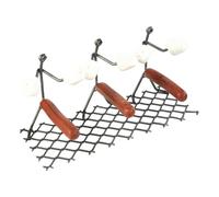 Hot Dog Roaster Rack - Standing Man Shape Stainless Steel