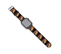 Hot Dog Shop - Correa de reloj compatible con Apple Watch, correas de silicona de repuesto, 38mm/40mm, Silicona, Sin piedra preciosa