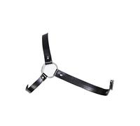 HOT DREAM Arnés de cuero para hombre, cinturón de pecho y cinturón punk con hebilla ajustable (negro 235), Negro 235, Taille unique