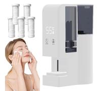 Hot Face Towel Heater Machine Dispenser, Hot Face Towel Heater Machine, 5-Second Automatic Heating Disposable Towels Heaters, 131°F Adjustable Constant Temperature for Skincare (Machine+100PcsTowel)