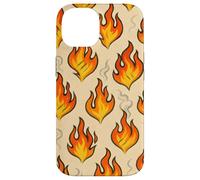 Hot Flame Fire Art with Smoke Grunge BBQ Heat Vibes Carcasa para iPhone 14