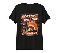 Hot Flash World Tour Menopause Humor Retro Design Camiseta Premium