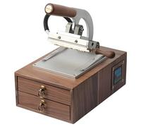 Hot Foil Stamping Machine,Embossing Machine,With Wooden Storage Box,Temperature Control Digital Display,For Leather Pu Paper Bag Wallet Bronzing, LJJY-KK