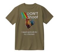 Hot Game ARC Raiders Merch Dont Shoot - Camiseta de algodón con estampado divertido - Camiseta unisex de manga corta, ropa de calle casual, regalo para fanáticos del juego, caqui, M