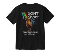 Hot Game ARC Raiders Merch Dont Shoot - Camiseta de algodón con estampado divertido - Camiseta unisex de manga corta, ropa de calle casual, regalo para fanáticos del juego, Negro, M