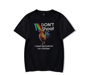 Hot Game ARC Raiders Merch Dont Shoot - Camiseta de manga corta unisex con cuello redondo, manga corta, informal, para regalo para fanáticos del juego, Negro, XL
