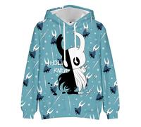 Hot Game Hollow Knight Silksong 3D Sudadera con capucha unisex con gráfico Indie Game Invierno Streetwear Top, Estilo 1, M