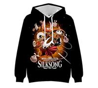 Hot Game Hollow Knight Silksong 3D Sudadera con capucha unisex con gráfico Indie Game Invierno Streetwear Top, Estilo 4, M