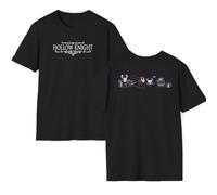 Hot Game Hollow Knight Silksong - Camiseta Friends of Hallownest Gamer, ropa casual para jugadores, camiseta unisex con gráfico indie, Negro, M
